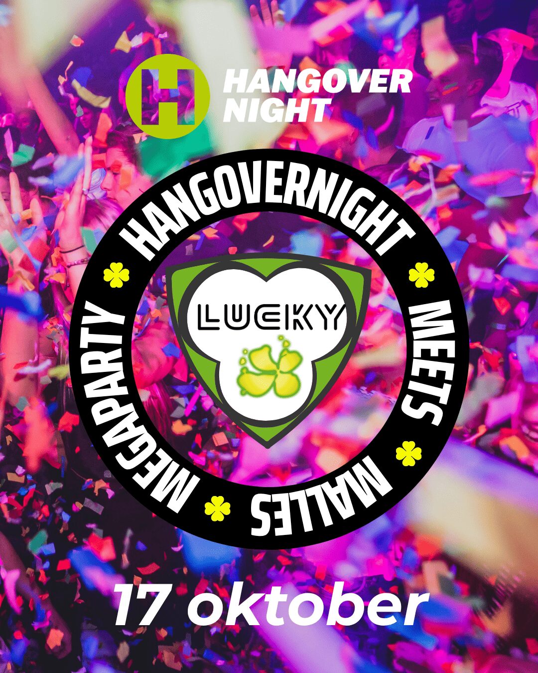 Malles Megaparty in Lucky Rijssen op 17 oktober 2026