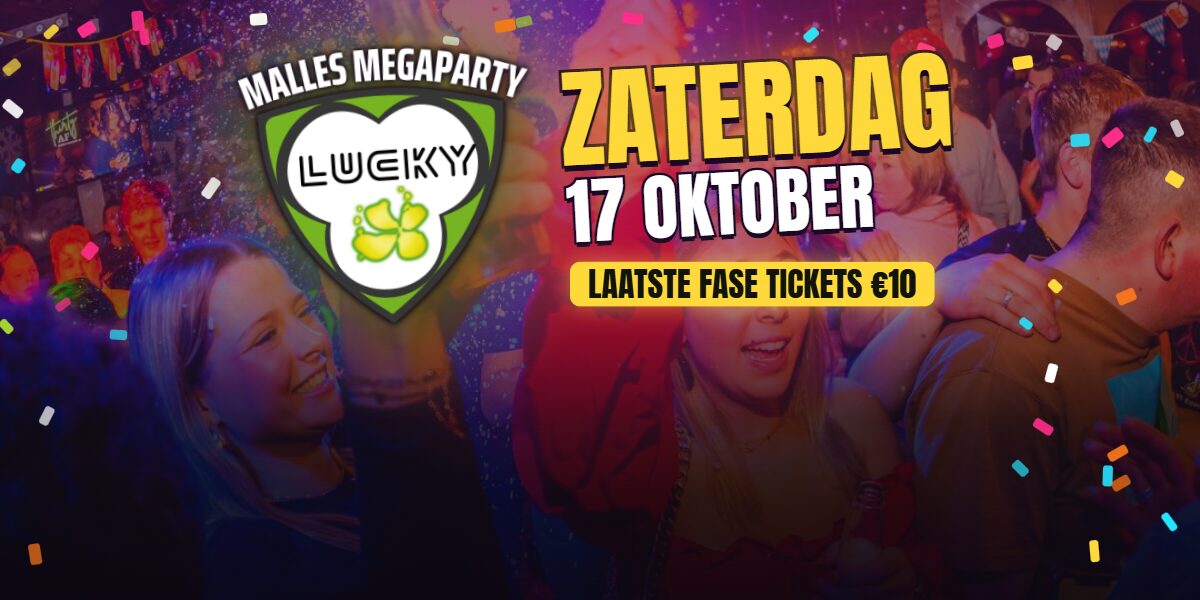 Malles Megaparty bij Lucky Rijssen met Fons Veurink 17 oktober