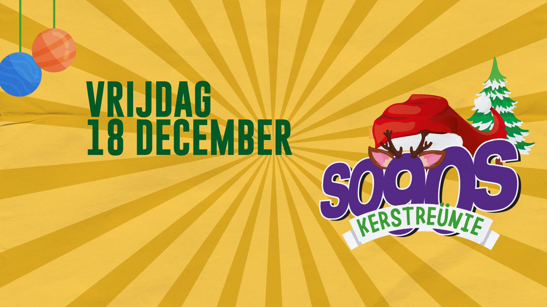 So90s Kerstreünie bij Lucky Rijssen op 18 december